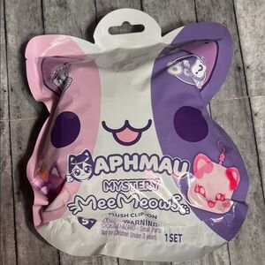 Aphmau Mystery MeeMeows Plush Clip-On - Pink and Purple
